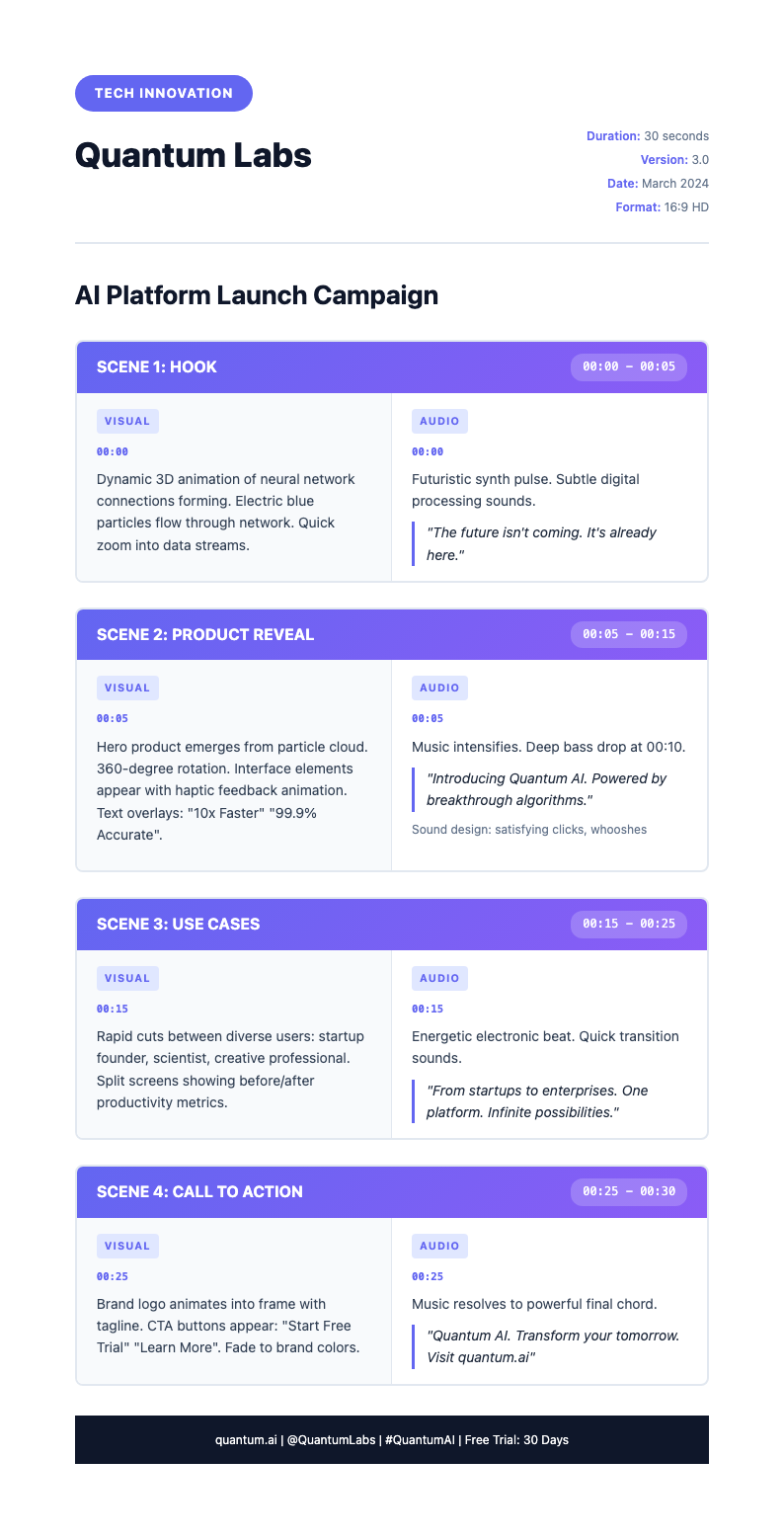 Bold contemporary commercial script